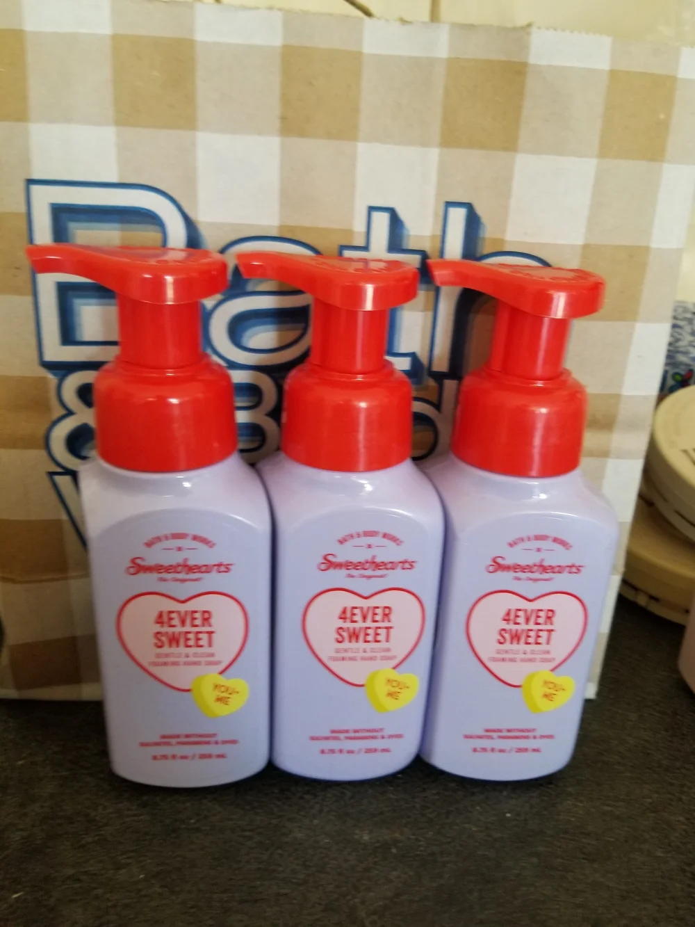 4EVER SWEET Foaming Hand Soap - Pink with Red Pump